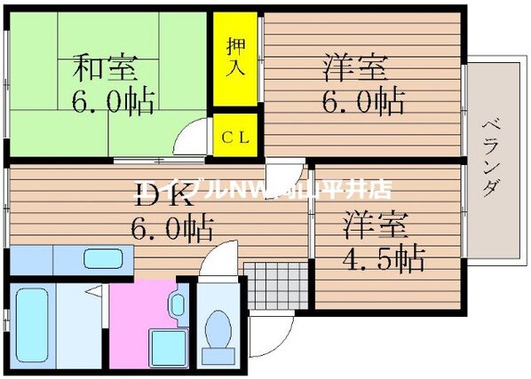 パナコーポＢの物件間取画像